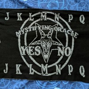 Too Fast occult goth ouija board scarf